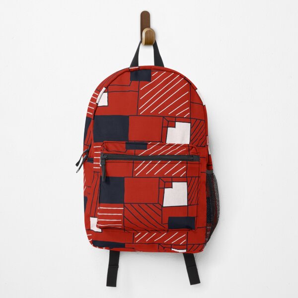 Item preview, Black, White, and Red Geometric Blocks designed and sold by RepeatCandy.