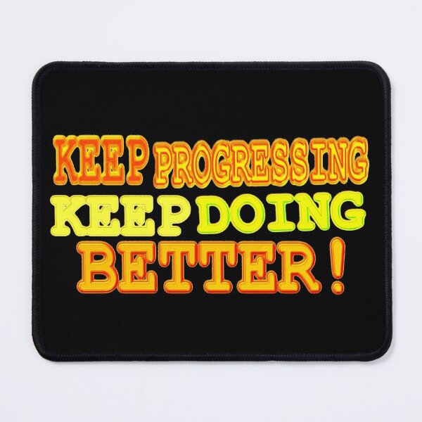 Item preview, Cute Expression Artwork Design "KEEP PROGRESSING". Buy Now designed and sold by Health And Fitness Posts e-Store.