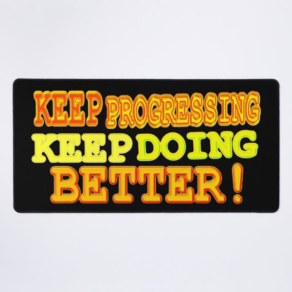 Item preview, Cute Expression Artwork Design "KEEP PROGRESSING". Buy Now designed and sold by Health And Fitness Posts e-Store.
