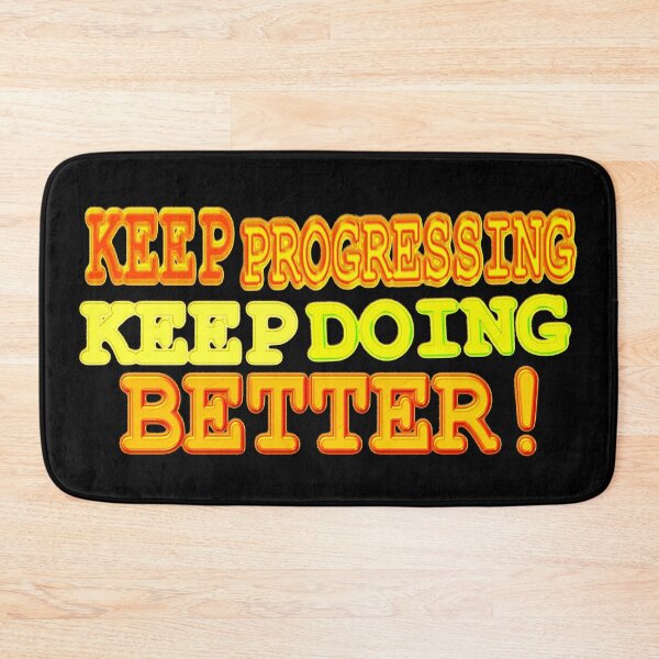 Item preview, Cute Expression Artwork Design "KEEP PROGRESSING". Buy Now designed and sold by Health And Fitness Posts e-Store.