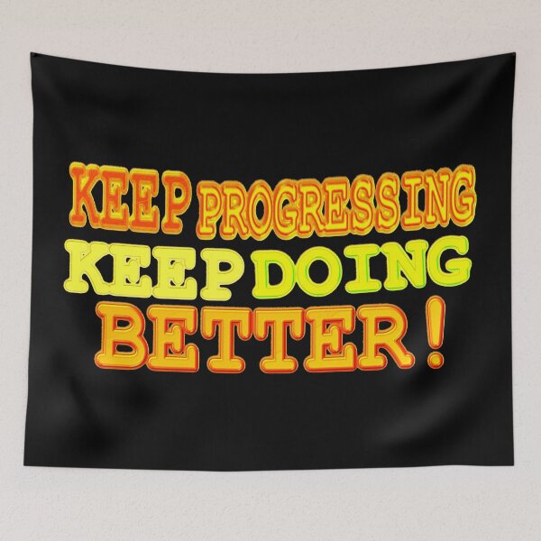Item preview, Cute Expression Artwork Design "KEEP PROGRESSING". Buy Now designed and sold by Health And Fitness Posts e-Store.