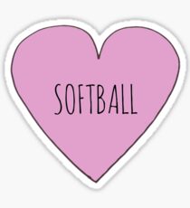 Pegatina Amor de softbol