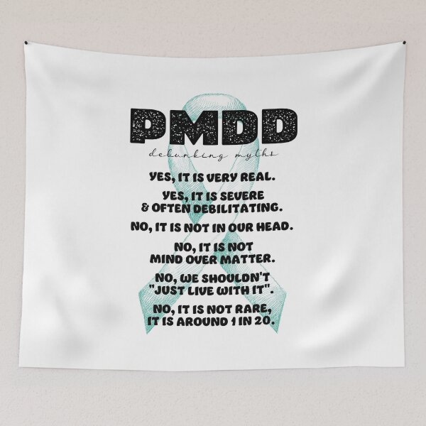 Item preview, PMDD Awareness, more research needed, 1 in 20, it is very real and often debilitating. designed and sold by Orianah.