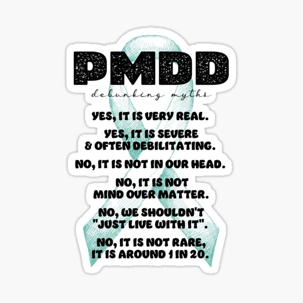 Item preview, PMDD Awareness, more research needed, 1 in 20, it is very real and often debilitating. designed and sold by Orianah.