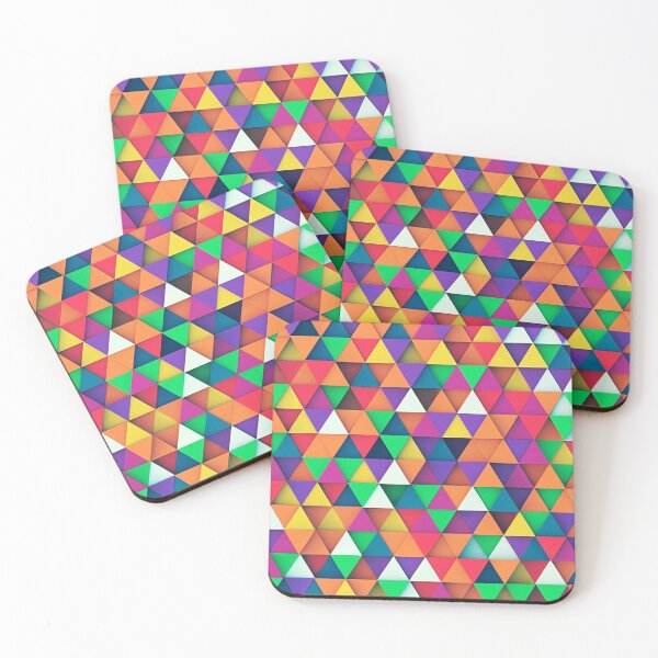 Item preview, Abstract multicolor triangles modern pattern designed and sold by cutecrazytshirt.