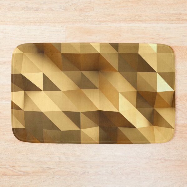 Item preview, Abstract gold triangles geometric pattern designed and sold by cutecrazytshirt.