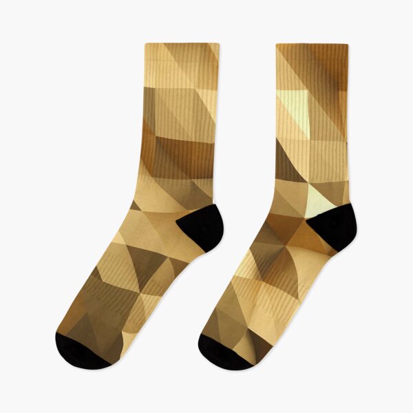 Item preview, Abstract gold triangles geometric pattern designed and sold by cutecrazytshirt.