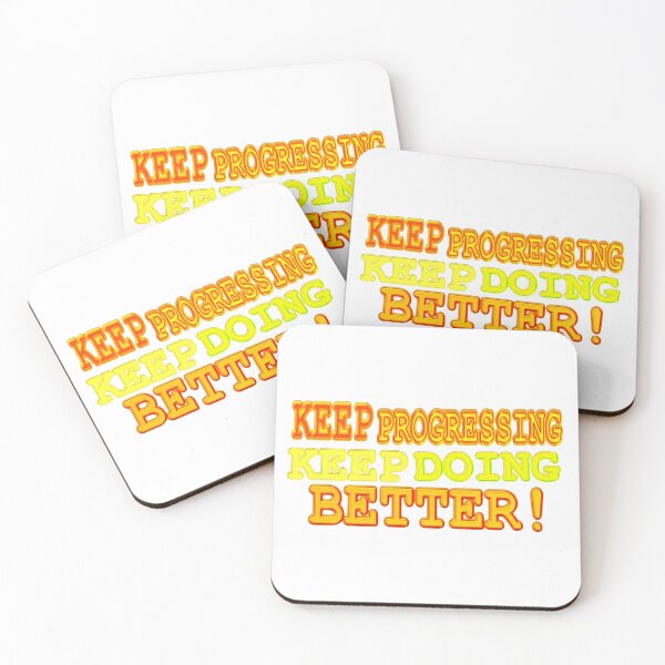 Item preview, Cute Expression Artwork Design "KEEP PROGRESSING". Buy Now designed and sold by Health And Fitness Posts e-Store.