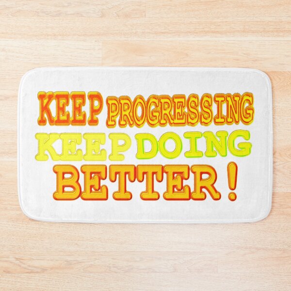 Item preview, Cute Expression Artwork Design "KEEP PROGRESSING". Buy Now designed and sold by Health And Fitness Posts e-Store.