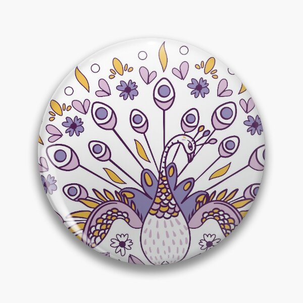 Item preview, pavo real con flores y mariposas Precioso cojín designed and sold by ILTS.