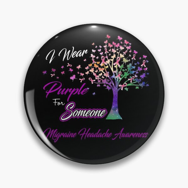 Item preview, Ribbon Tree I Wear Purple For Someone Migraine Headache Awareness designed and sold by Tadmab.
