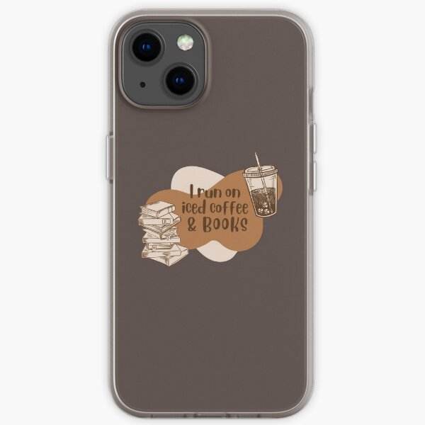 I run on iced coffee and books iPhone Soft Case