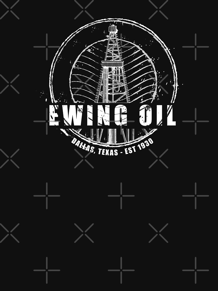 "DALLAS Ewing Oil Company Classic 80's TV " Tshirt for Sale by