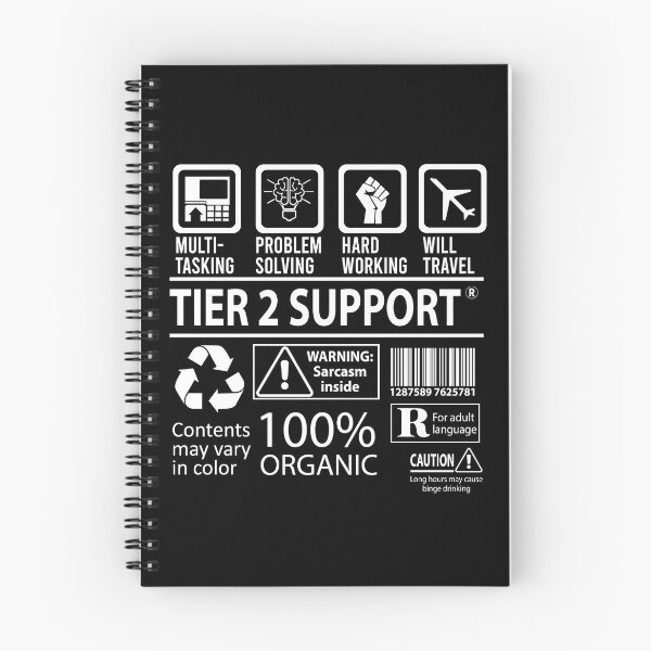 Item preview, Tier 2 Support T Shirt - MultiTasking Certified Job Gift Item Tee designed and sold by sabinacsnm.