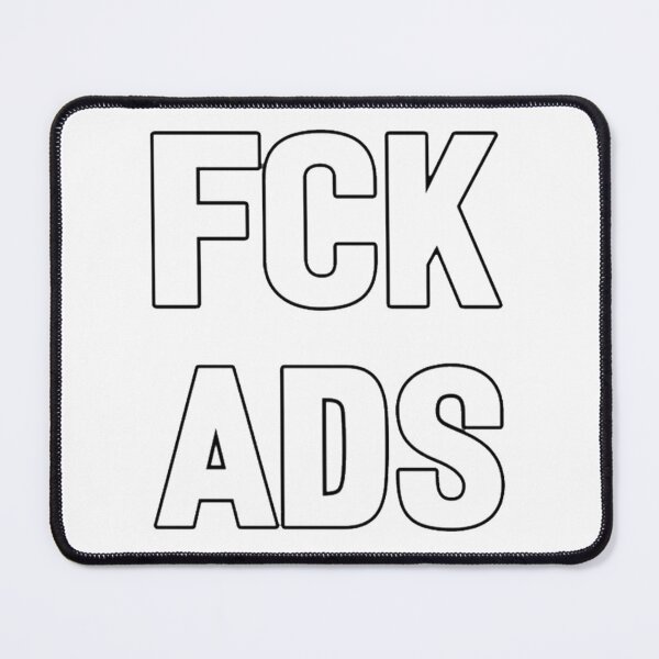 Item preview, fuck ads typography internet designed and sold by AmyHugh88.