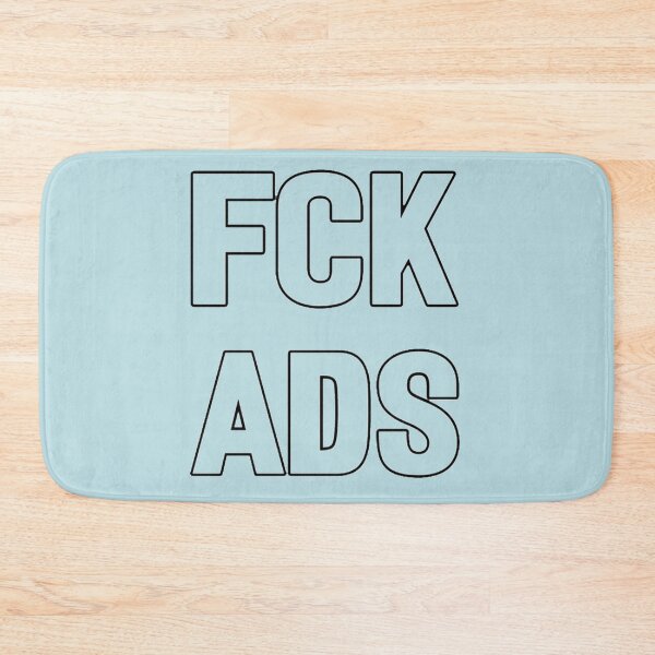 Item preview, fuck ads typography internet designed and sold by AmyHugh88.