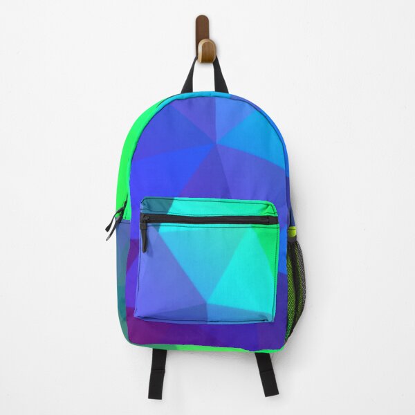 Item preview, Abstract multicolor triangles geometric bright,vibrant pattern designed and sold by cutecrazytshirt.