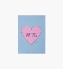 Surfing Love Art Board