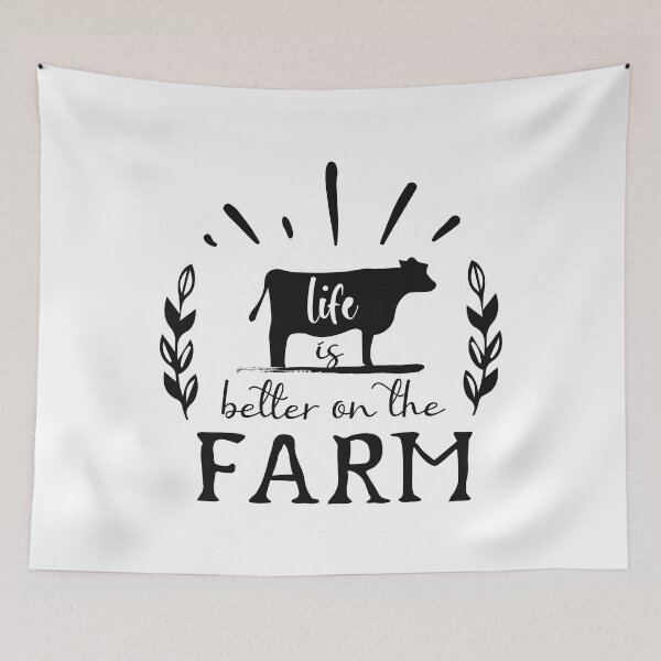 Item preview, Life is Better on the farm  designed and sold by Caroodoo.