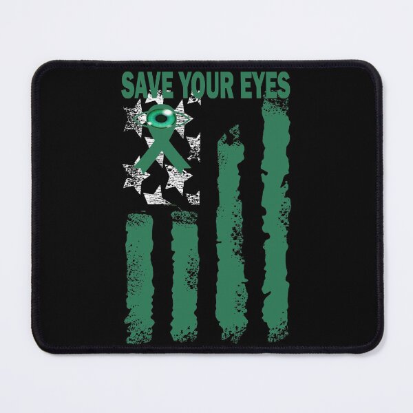 Item preview, Glaucoma Awareness Month, Vintage Green Heart Ribbon designed and sold by boyastore.