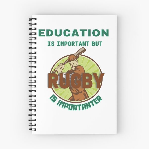Item preview, EDUCATION IS IMPORTANT BUT RUGBY IS IMPORTANTER designed and sold by Innovational.