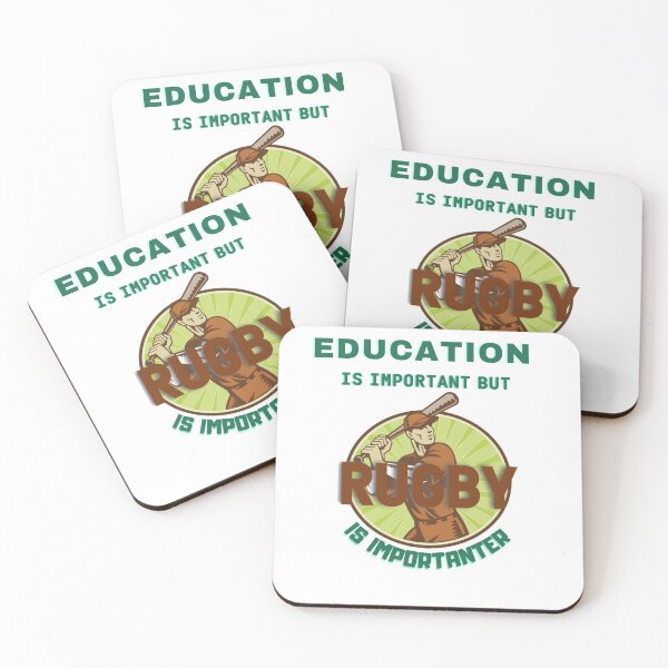 Item preview, EDUCATION IS IMPORTANT BUT RUGBY IS IMPORTANTER designed and sold by Innovational.
