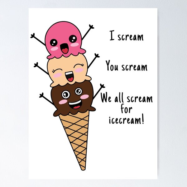 I Scream You Scream , We All Scream For Ice Cream iPad Case