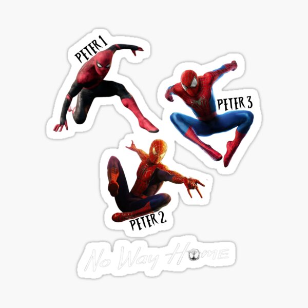10 X Spiderman Stickers 3”