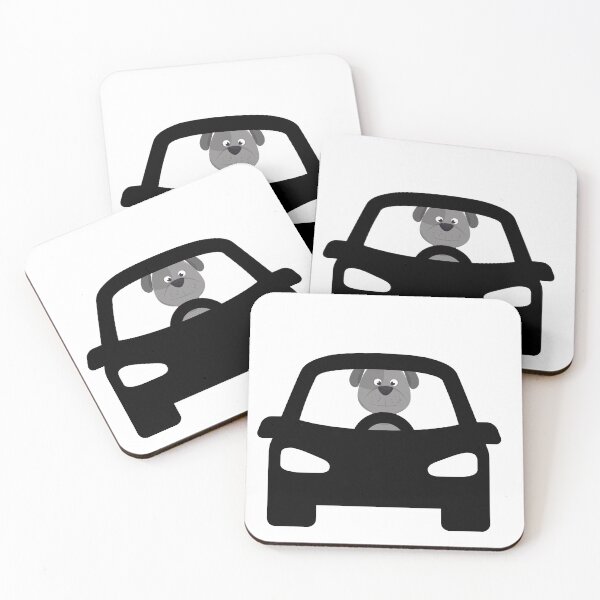 Item preview, Dog driving a car  designed and sold by ATWAK.