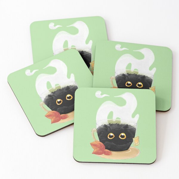 Item preview, Black Kit-Tea (Kitty Catfe series) designed and sold by janikiu.