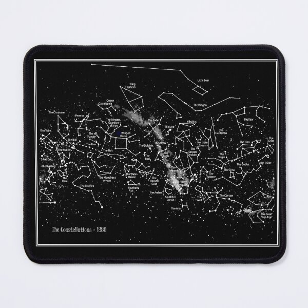 Item preview, THE constellations: Vintage 1880 Star Map Print designed and sold by posterbobs.