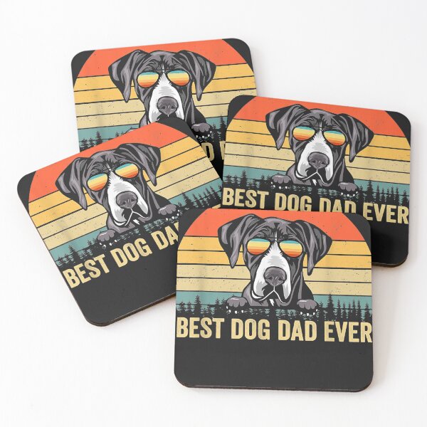 Item preview, Great Dane Dad Best Dog Dad Ever Vintage Father's Day T-Shirt designed and sold by DannyPowers3.
