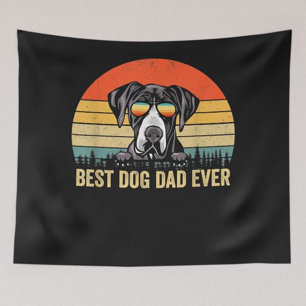 Item preview, Great Dane Dad Best Dog Dad Ever Vintage Father's Day T-Shirt designed and sold by DannyPowers3.