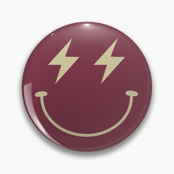 Item preview, Garnet and Gold Lightning Bolt Smile - FSU designed and sold by Gabrielle Friedman.