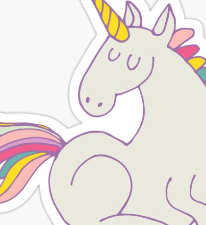 unicorn stickers redbubble