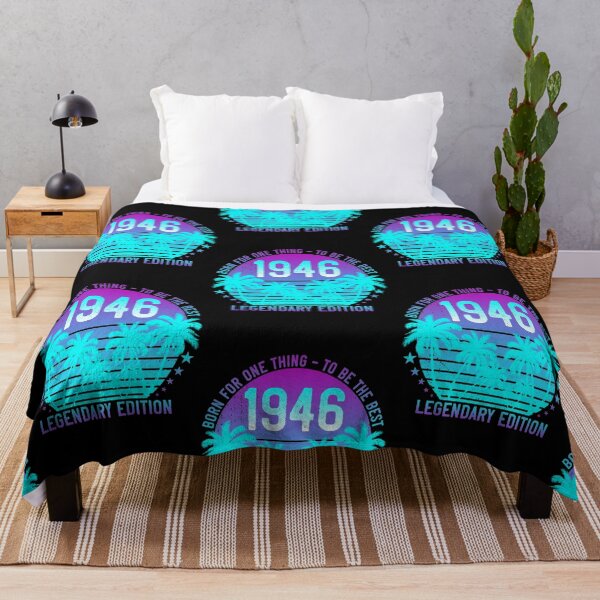 Item preview, 76th Birthday 1946 Vintage Aesthetic Sunset Palm Tree designed and sold by Wilma Meister.