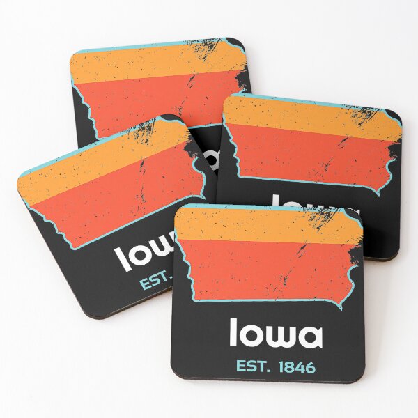 Item preview, Iowa Founded Year Vintage Mountain Wildlife State designed and sold by ericmicha.