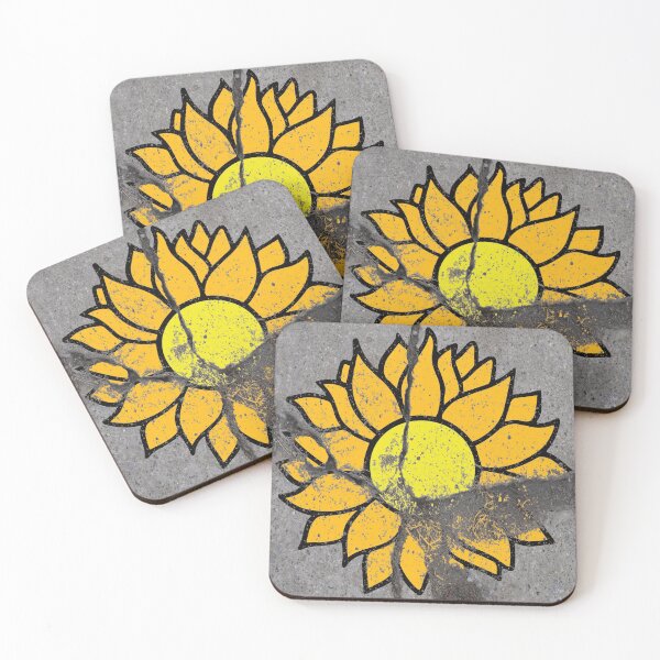 Item preview, Abstract Sunflower Art Print-On Concrete designed and sold by Katedesignz.
