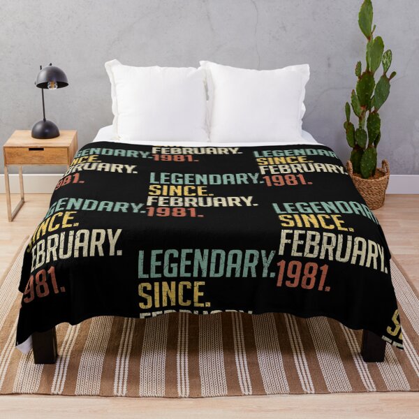 Item preview, Legendary Since February 1981 41th Birthday Gift 41 Years Old Vintage February 1981 designed and sold by Wilma Meister.