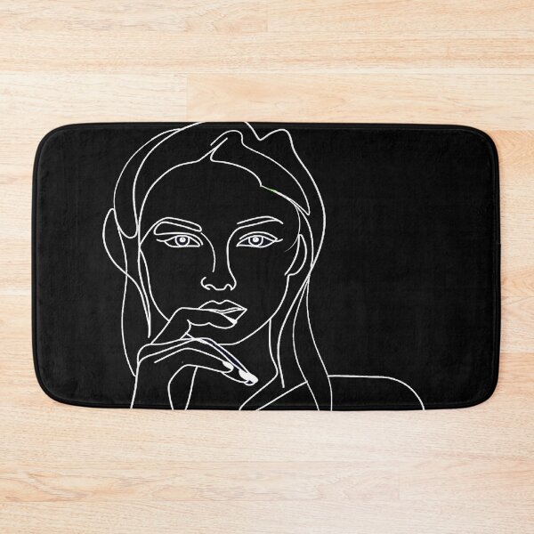 Item preview, Young Girl : Silhouette Head Sketch Print designed and sold by posterbobs.