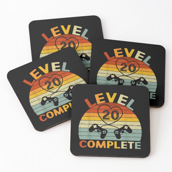 Item preview, Level 20 Complete Gamers Couple 20th Wedding Anniversary designed and sold by Wilma Meister.