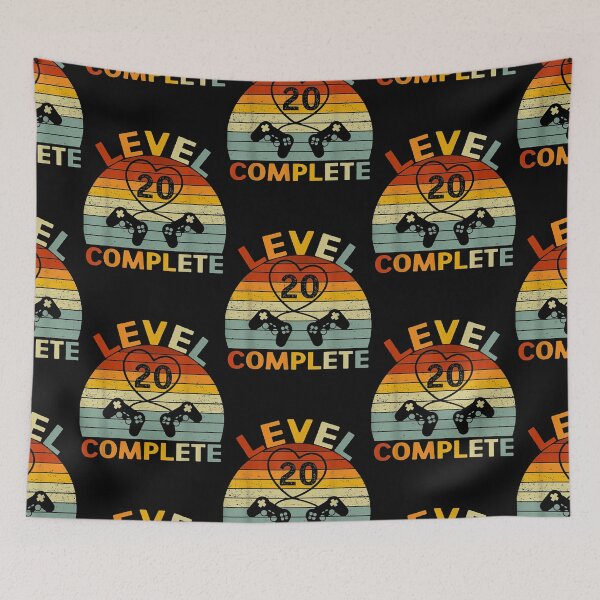 Item preview, Level 20 Complete Gamers Couple 20th Wedding Anniversary designed and sold by Wilma Meister.