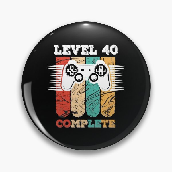 Item preview, Level 40 Complete 40th Birthday - Celebrate 40th Wedding Gift Video Gamer designed and sold by Wilma Meister.