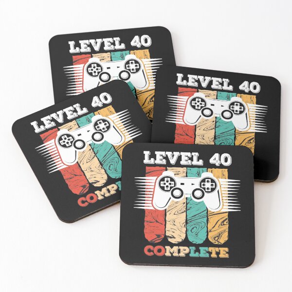Item preview, Level 40 Complete 40th Birthday - Celebrate 40th Wedding Gift Video Gamer designed and sold by Wilma Meister.