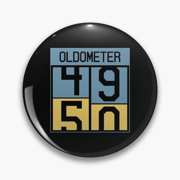 Item preview, Oldometer from 49 to 50 Birthday Gift Funny designed and sold by Wilma Meister.
