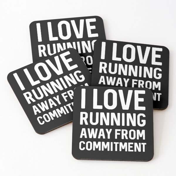 Item preview, I love running away from commitment designed and sold by Mad Over Store.