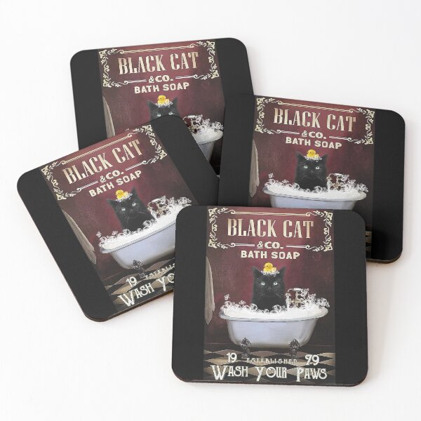 Item preview, Cat Black Cat Bath Soap wash your paws designed and sold by SimonsonNuala.