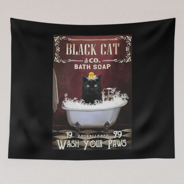Item preview, Cat Black Cat Bath Soap wash your paws designed and sold by SimonsonNuala.