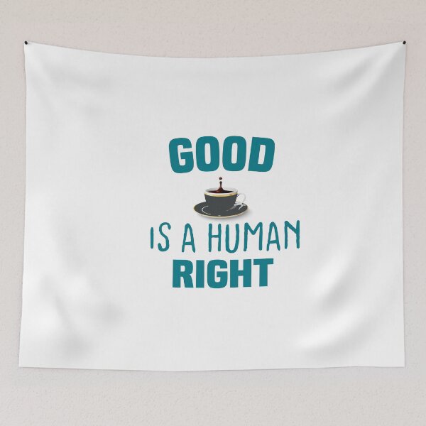 Item preview, Good Coffee Is A Human Right-new style blue and black one designed and sold by RIDA LOUCHACHHA.