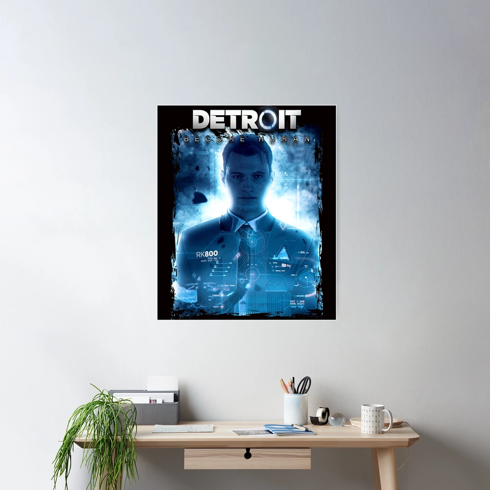 Poster Detroit Become Human 40x60 Cm - Décoration Murale Gamer, Sans Cadre - Impression Haute Qualité
